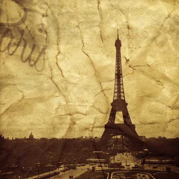 La Torre Eiffel en París, Francia — Foto de Stock