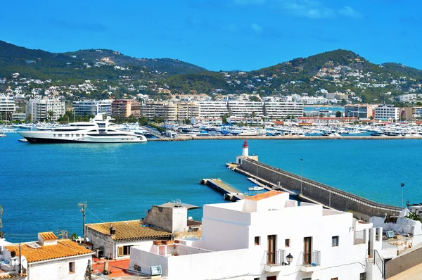 Haven van ibiza stad, in ibiza, Mallorca, Spanje Spanje — Stockfoto