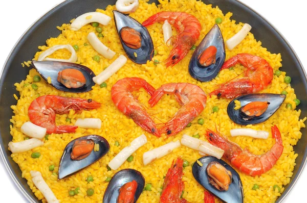 Spaanse paella — Stockfoto