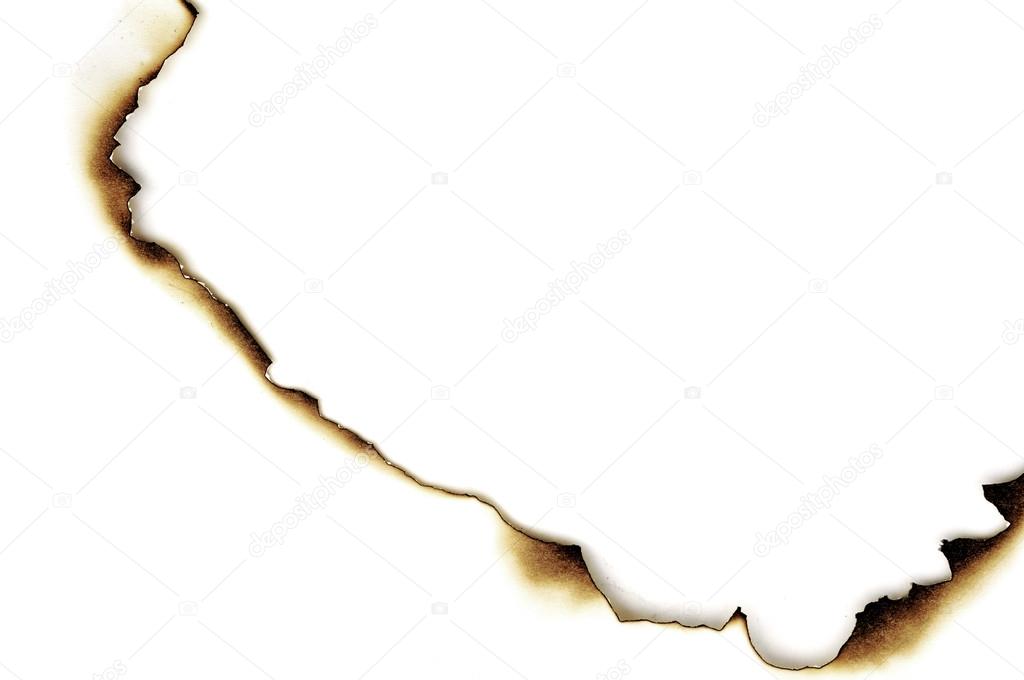 burned paper