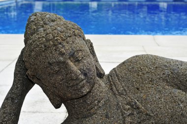 buddhist swimming pool clipart