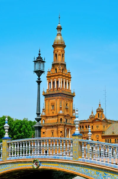 İspanya, Seville 'deki Plaza de Espana — Stok fotoğraf
