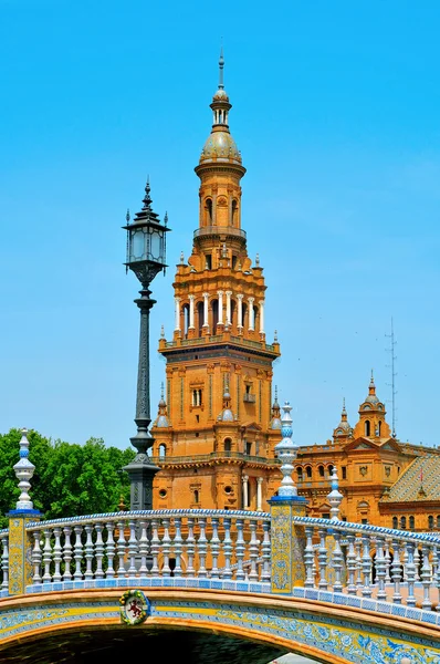 Plaza de Espana em Sevilha, Espanha — Fotografia de Stock