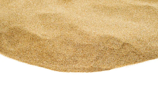 Sand auf weißem Hintergrund — Stockfoto