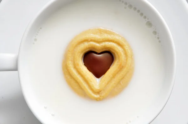 Breakfast with love — Stock Photo, Image