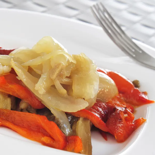 Escalivada, typical vegetables dish of Catalonia, Spain — Stock Photo, Image