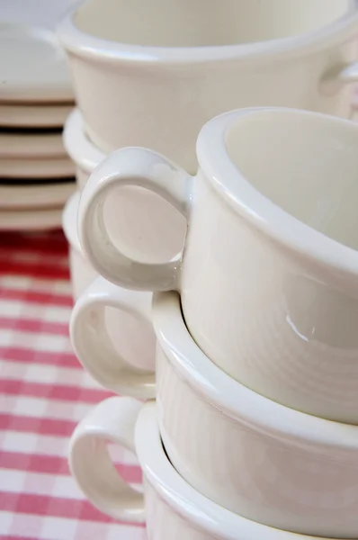 Porselen Kahve kupaları — Stok fotoğraf