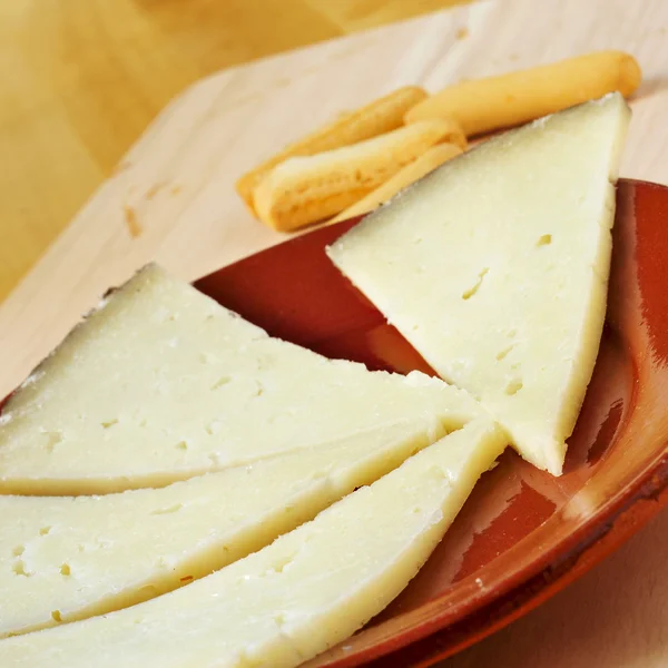 Manchego cheese from Spain — Stock Photo, Image