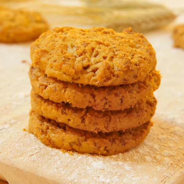 Τα cookies νιφάδα πίτουρο — Φωτογραφία Αρχείου