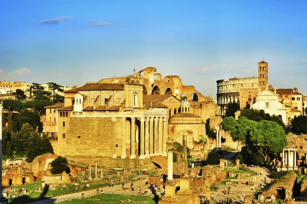 Forum romano a roma, italia — Foto Stock