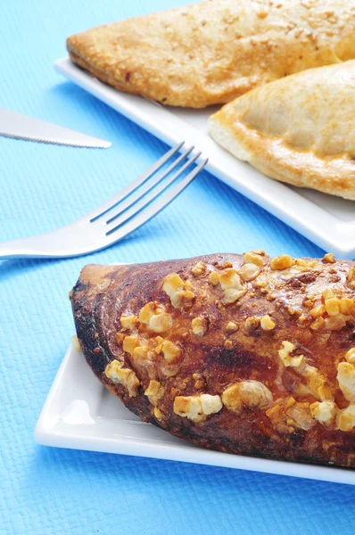 Empanadas argentinas, tipik Arjantin hamur dolması. — Stok fotoğraf