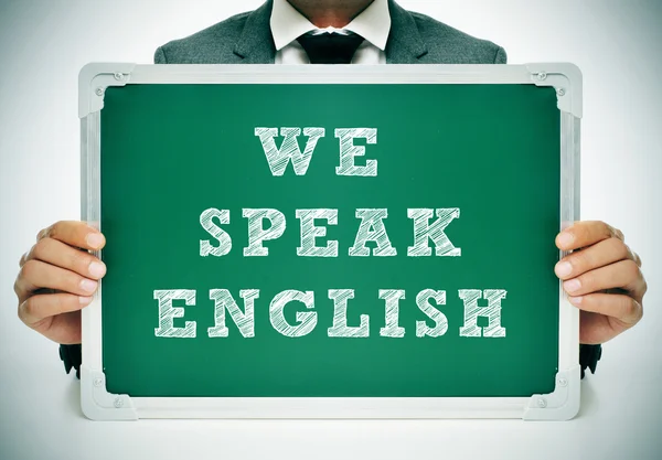 Parliamo inglese. — Foto Stock