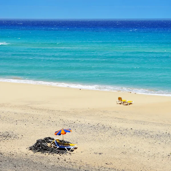 Butihondo pláž v fuerteventura, Kanárské ostrovy, Španělsko — Stock fotografie