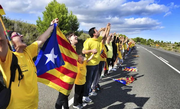 O Caminho Catalão, em Ametlla de Mar, Catalunha, Espanha — Fotografia de Stock