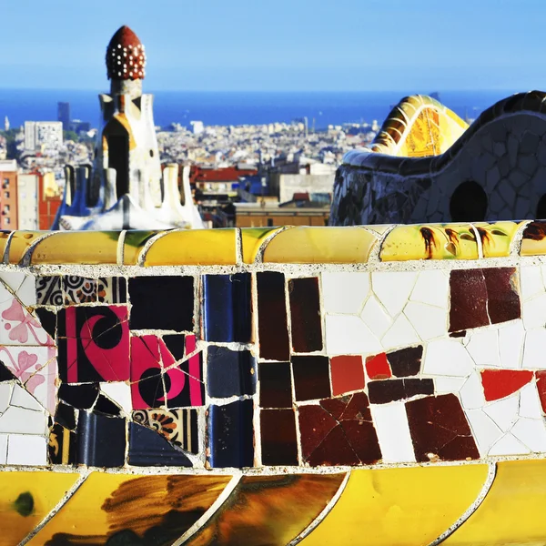 Park Guell em Barcelona, Espanha — Fotografia de Stock