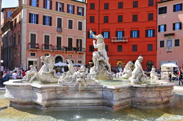 Piazza navona in rome, feld y — стоковое фото