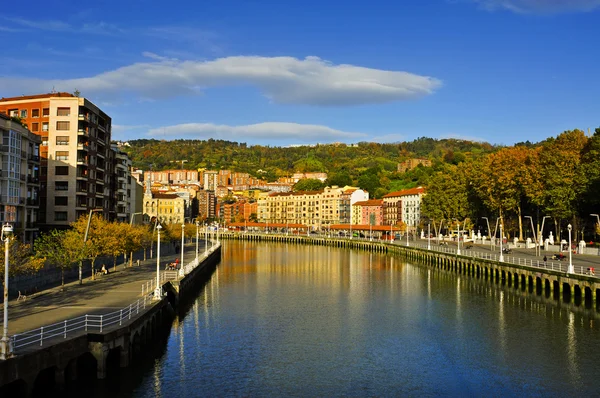 Estuario di Bilbao, a Bilbao, Spagna — Foto Stock