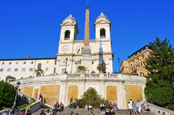 Spanska trappan i Rom, Italien — Stockfoto