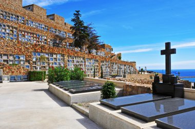 Montjuic mezarlığı Barcelona, İspanya