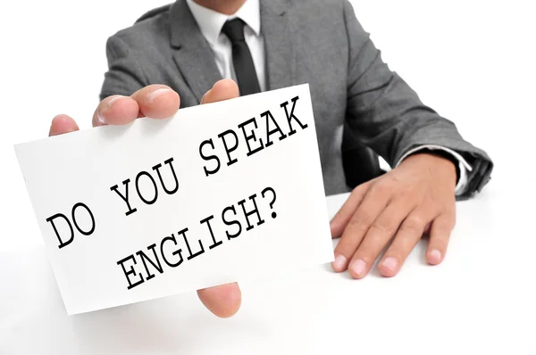 ¿Hablas inglés?? — Foto de Stock