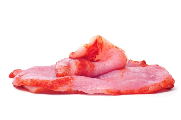 Marinated raw turkey meat — Stock Photo, Image