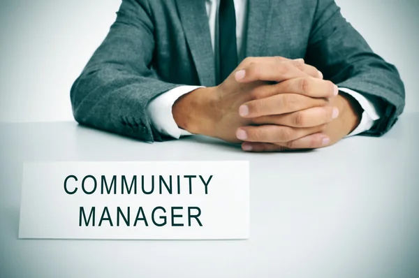 Community manager — Stock Photo, Image