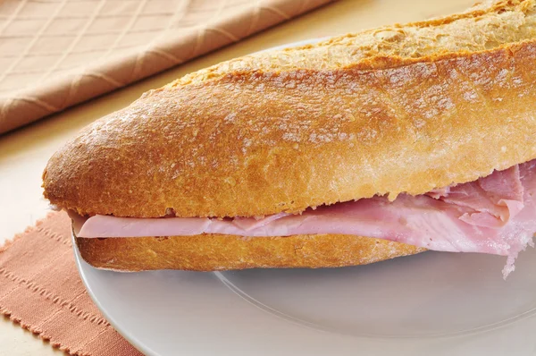 Spanish ham sandwich — Stock Photo, Image