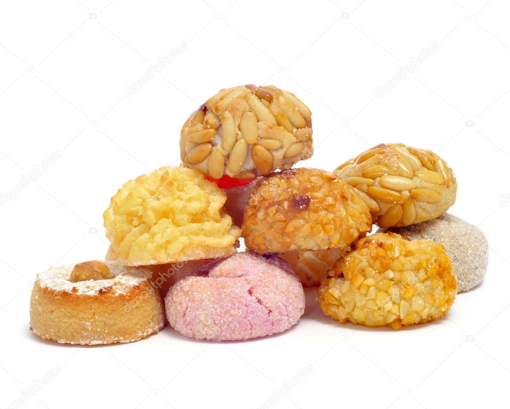 panellets, typical pastries of Catalonia, Spain, eaten in All Sa