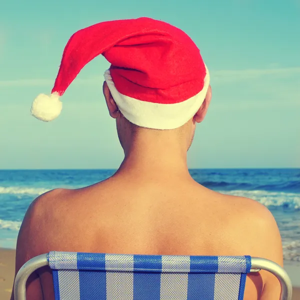 Natale in spiaggia — Foto Stock