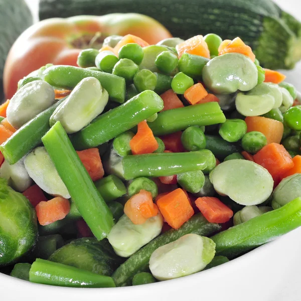 Verduras mixtas cocidas —  Fotos de Stock