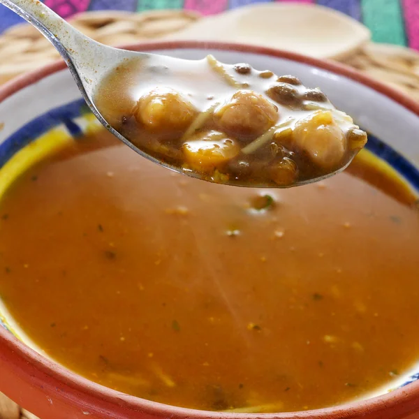 Harira, the traditional Berber soup of Morocco and Algeria — Stock Photo, Image