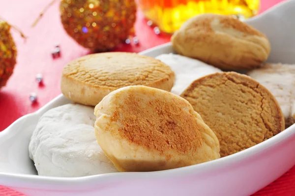 Mantecados and polvorones, typical christmas sweets in Spain — Stock Photo, Image