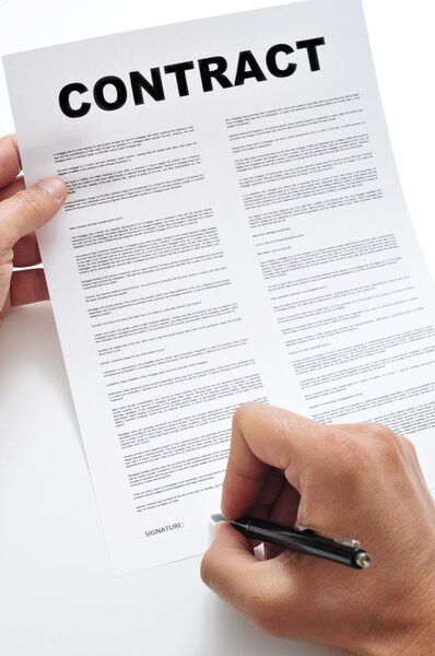 Contrato — Foto de Stock