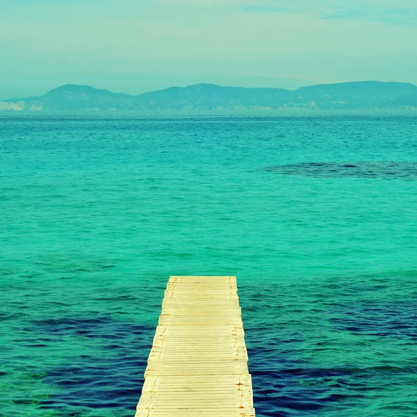 Boardwalk in Formentera, Balearic Islands — Stock Photo, Image