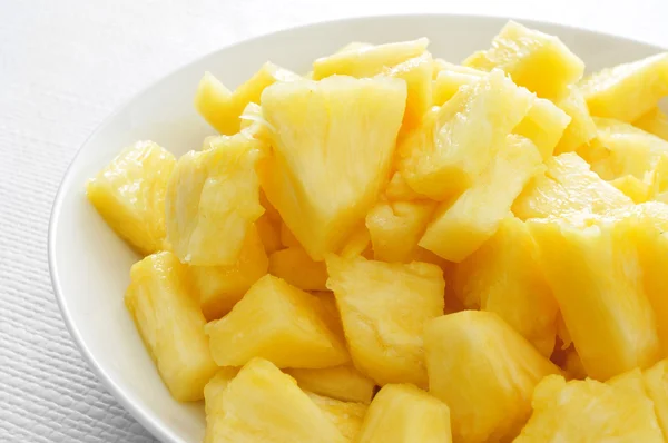 Diced pineapple — Stock Photo, Image