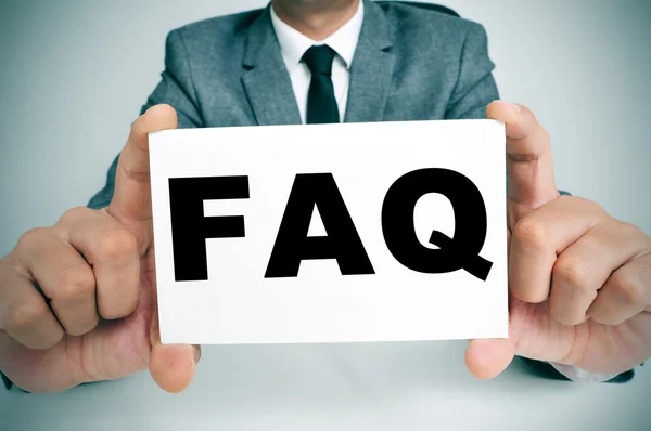 FAQ, Perguntas Frequentes — Fotografia de Stock