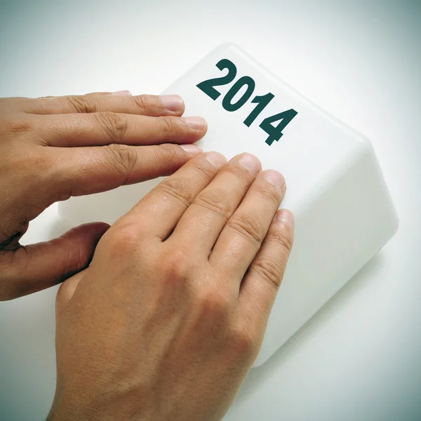 2014 als neues Jahr, — Stockfoto