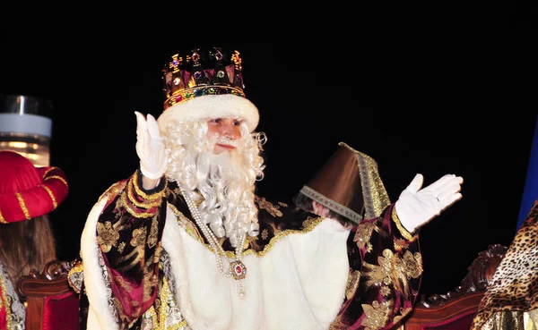 Cavalgada de Magos em Tarragona, Espanha — Fotografia de Stock