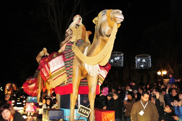 Cavalcade of Magi in Tarragona, Spain — Stock Photo, Image