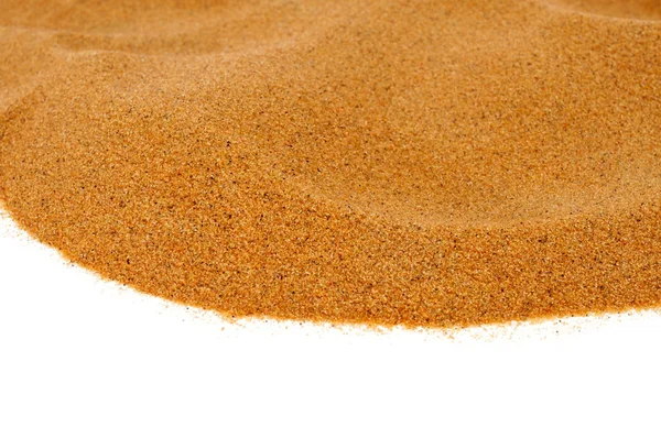 Sand on a white background — Stock Photo, Image