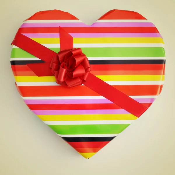 Szív alakú ajándék — Stock Fotó