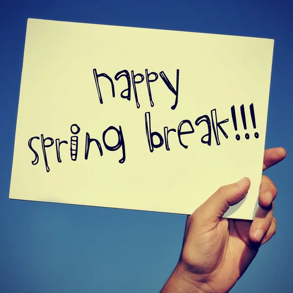 Happy spring break — Stock Photo, Image