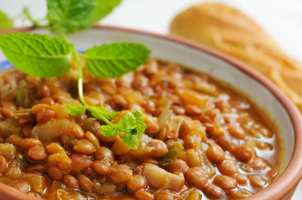 Vegan lentil stew — Stock Photo, Image