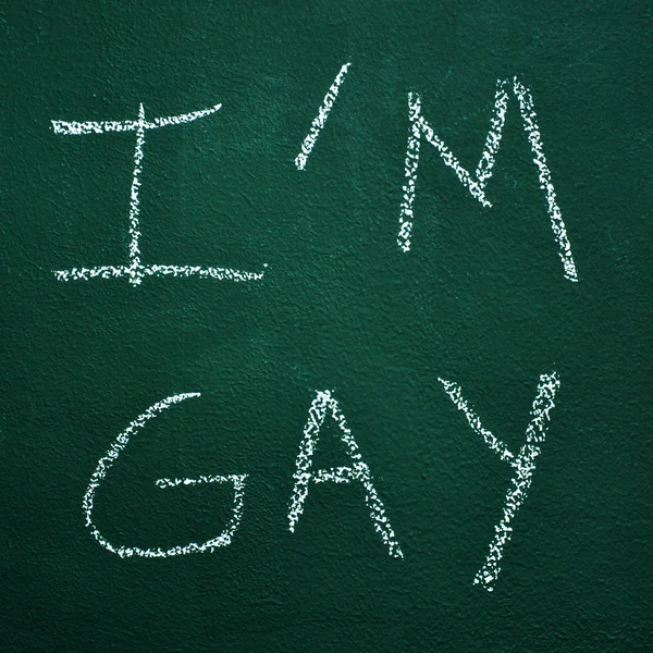 Ich bin schwul — Stockfoto