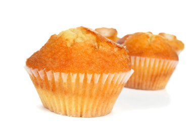 homemade magdalenas, typical spanish plain muffins clipart
