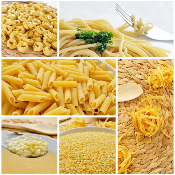 Collage di pasta — Foto Stock