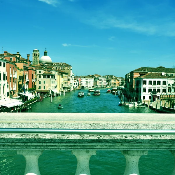 Grand Canal in Venedig, Italien, mit Retro-Effekt — Stockfoto