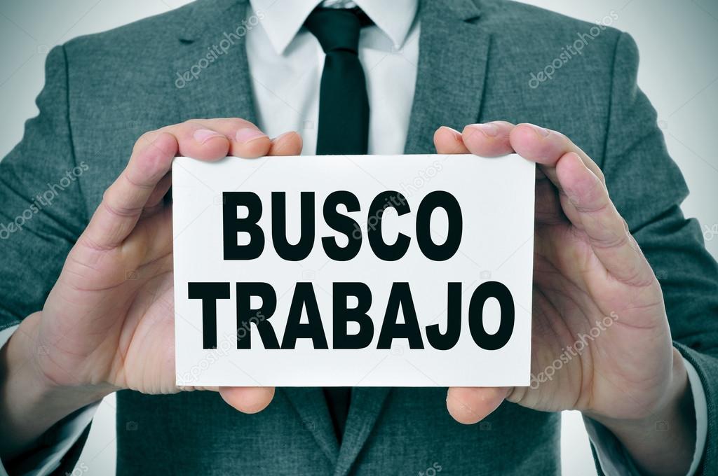 busco trabajo, looking for a job in spanish