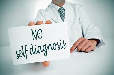 no self diagnosis clipart