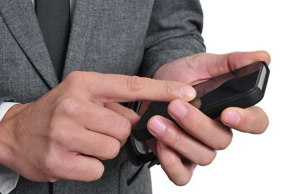 Businessman using a smartphone — Stock Photo, Image